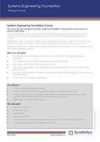 Systems Engineering Foundation Course Datasheet