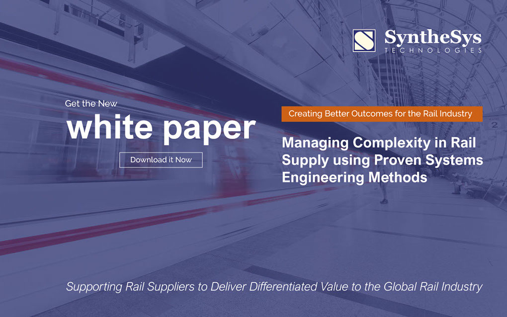 White paper: managing complexity in rail supply using proven systems engineering methods