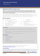 Requirements Writing Training Course Datasheet